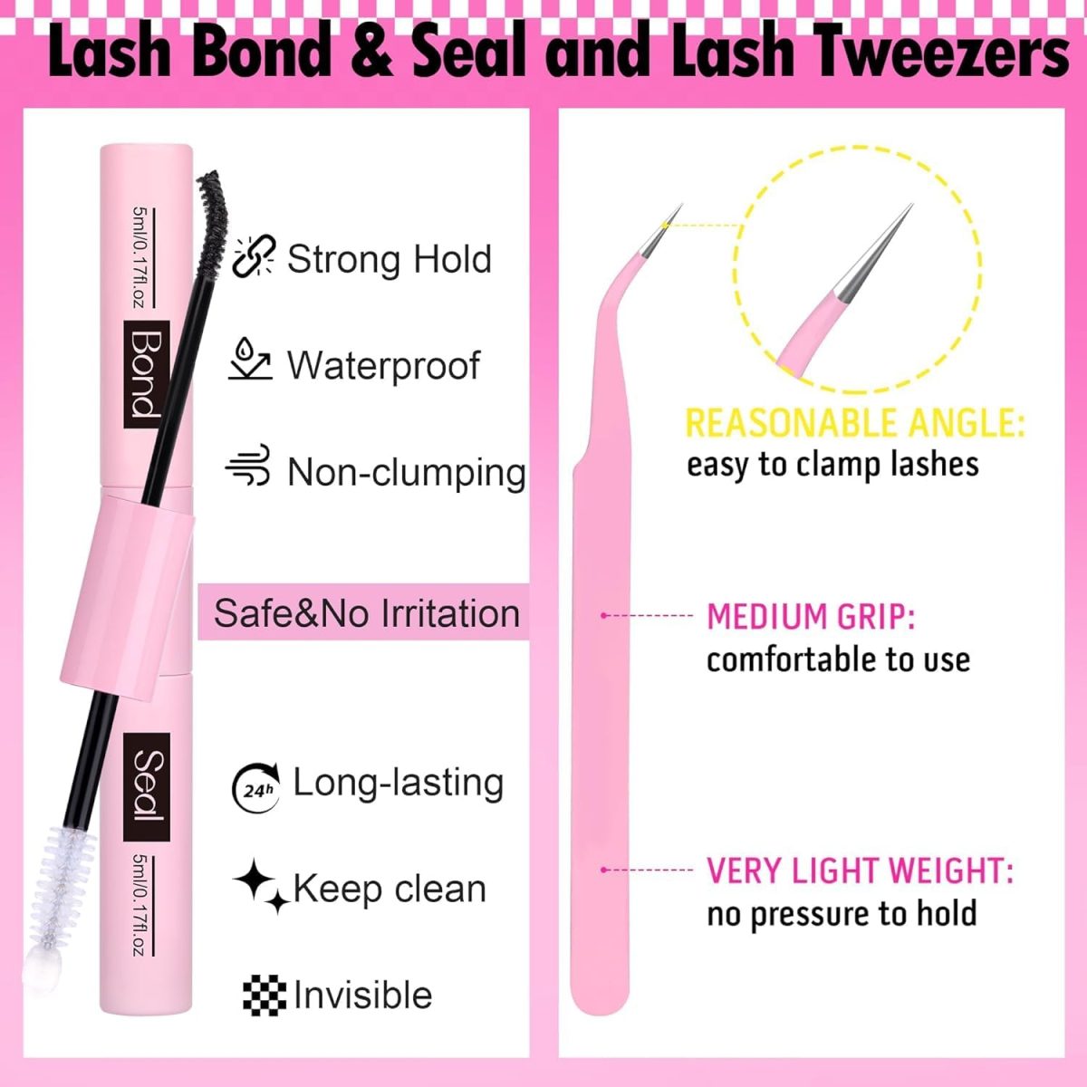 ⁦YOITS 640Pcs DIY Eyelash Extension Kit, D Curl Lash Clusters Kit 30D&40D&50D Lash Extension Kit 9-16mm Cluster Eyelash Extensions, with Lash Bond and Seal and Lash Tweezers (30D+40D+50D Lash Kit)⁩ - الصورة ⁦9⁩