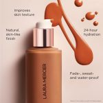 ⁦Laura Mercier Women's Real Flawless Foundation, 2N1 Cashew, Tan, 1 oz / 30 mL⁩ - الصورة ⁦6⁩