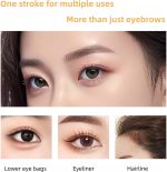 ⁦NOVOLAN Precision Eyebrow Pencil, Long-lasting Formula, Fade-resistant, Natural Look, Multipurpose, Waterproof and Sweatproof, Wild Brow Effect, Water Brow Pencil, 3 Color Bifurcated Pen Tip (#02)⁩ - الصورة ⁦6⁩