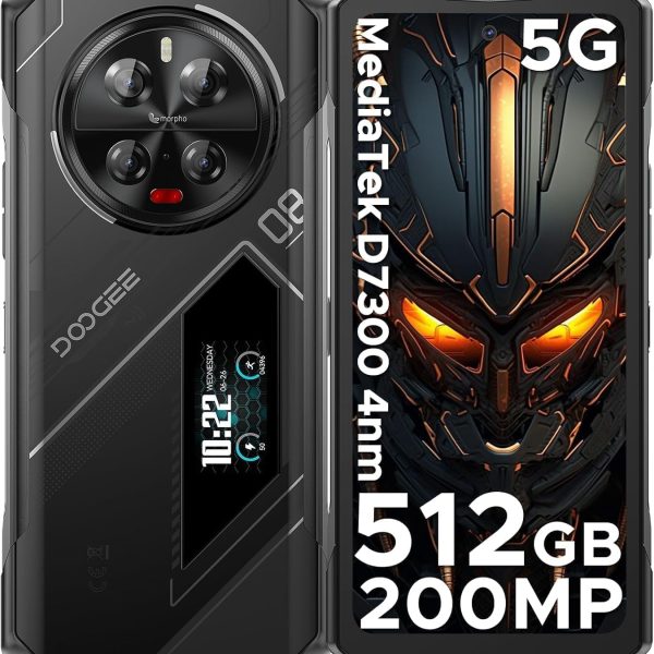 WYLXIN DOOG V40 Pro 5G Rugged Phone 6.78" 16GB+512GB Gaming Phones Dimensity 7300 200MP AI Camera 8680mAh Android 14