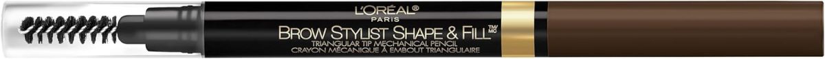 ⁦L’Oréal Paris L'Oreal Brow Stylist Shape & Fill Mechanical Eye Brow Makeup Pencil, Dark Brunette, 0.008 oz.⁩ - الصورة ⁦9⁩