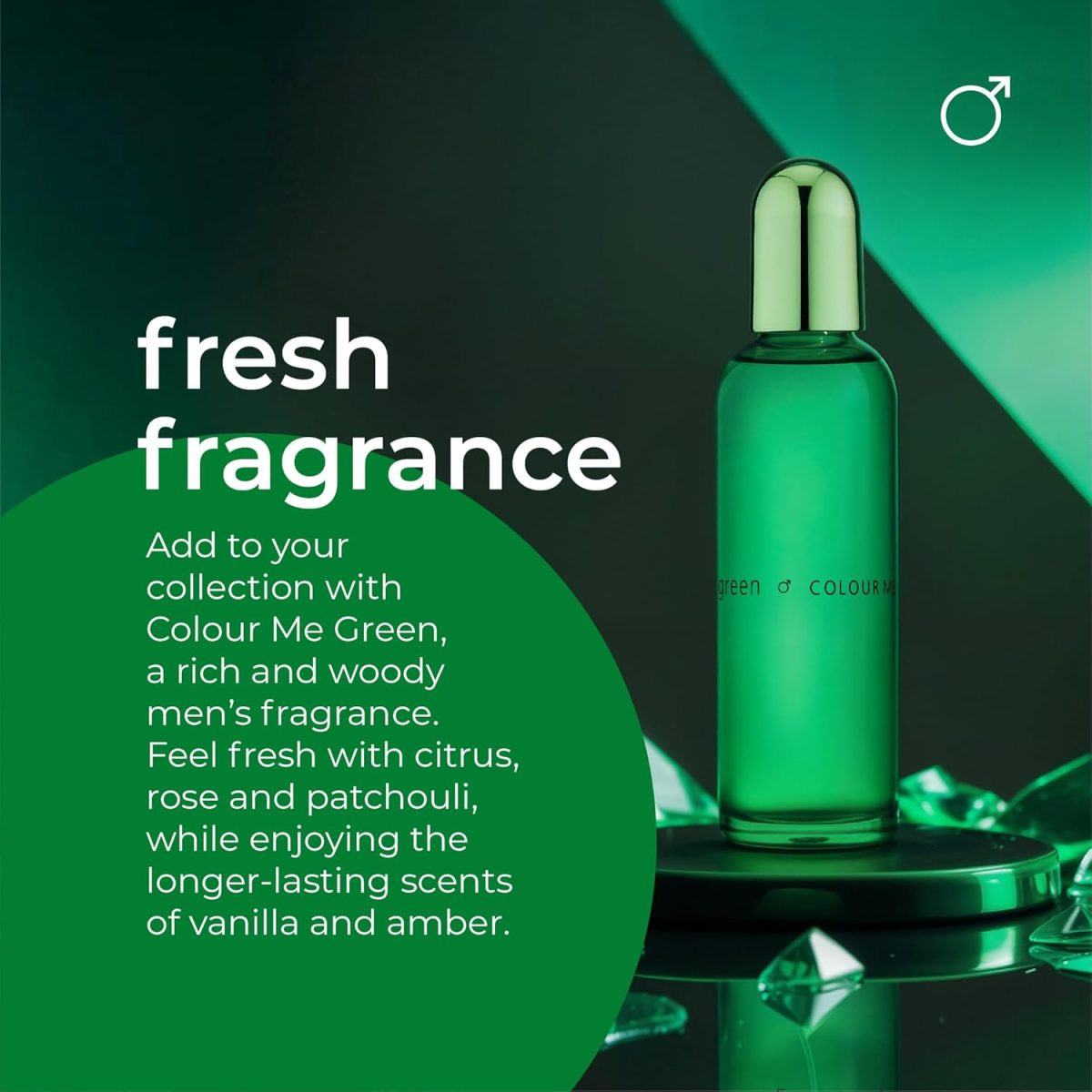 ⁦Colour Me Green - Fragrance for Men - 90ml Eau de Parfum, by Milton-Lloyd⁩ - الصورة ⁦4⁩