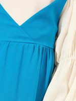 ⁦Styli Girls 2In1 Style Bow Back Ruffle Hem Dress⁩ - الصورة ⁦4⁩
