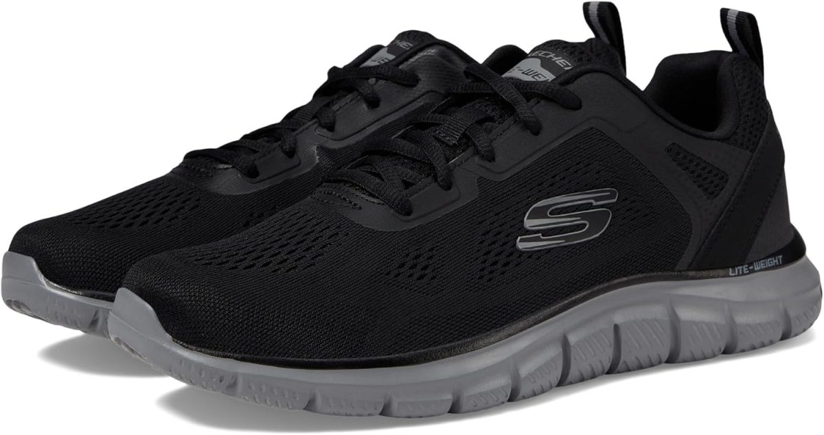 ⁦Skechers TRACK BROADER mens First Walker Shoe⁩ - الصورة ⁦2⁩