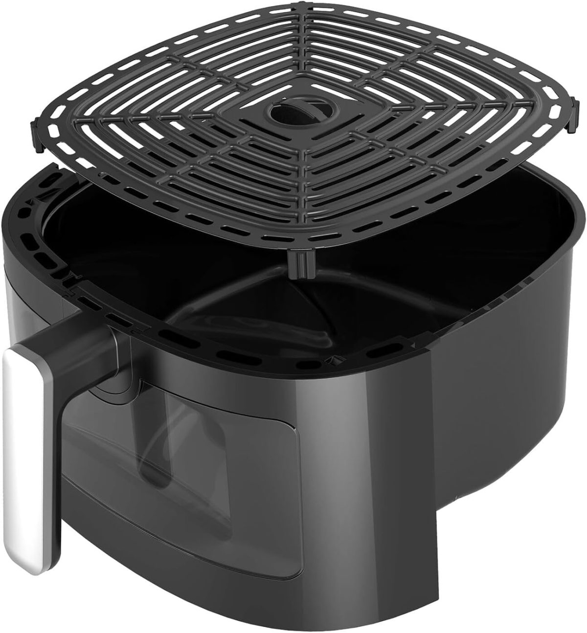 ⁦BLACK+DECKER 8-in-1 Digital Air Fryer with Window, 7.2L Large Capacity, 1800W, Rapid Air Technology, LED Touch Display, Dehydrate Function, Dishwasher Safe Basket, Cool-Touch Handle - AF7210-B5⁩ - الصورة ⁦7⁩