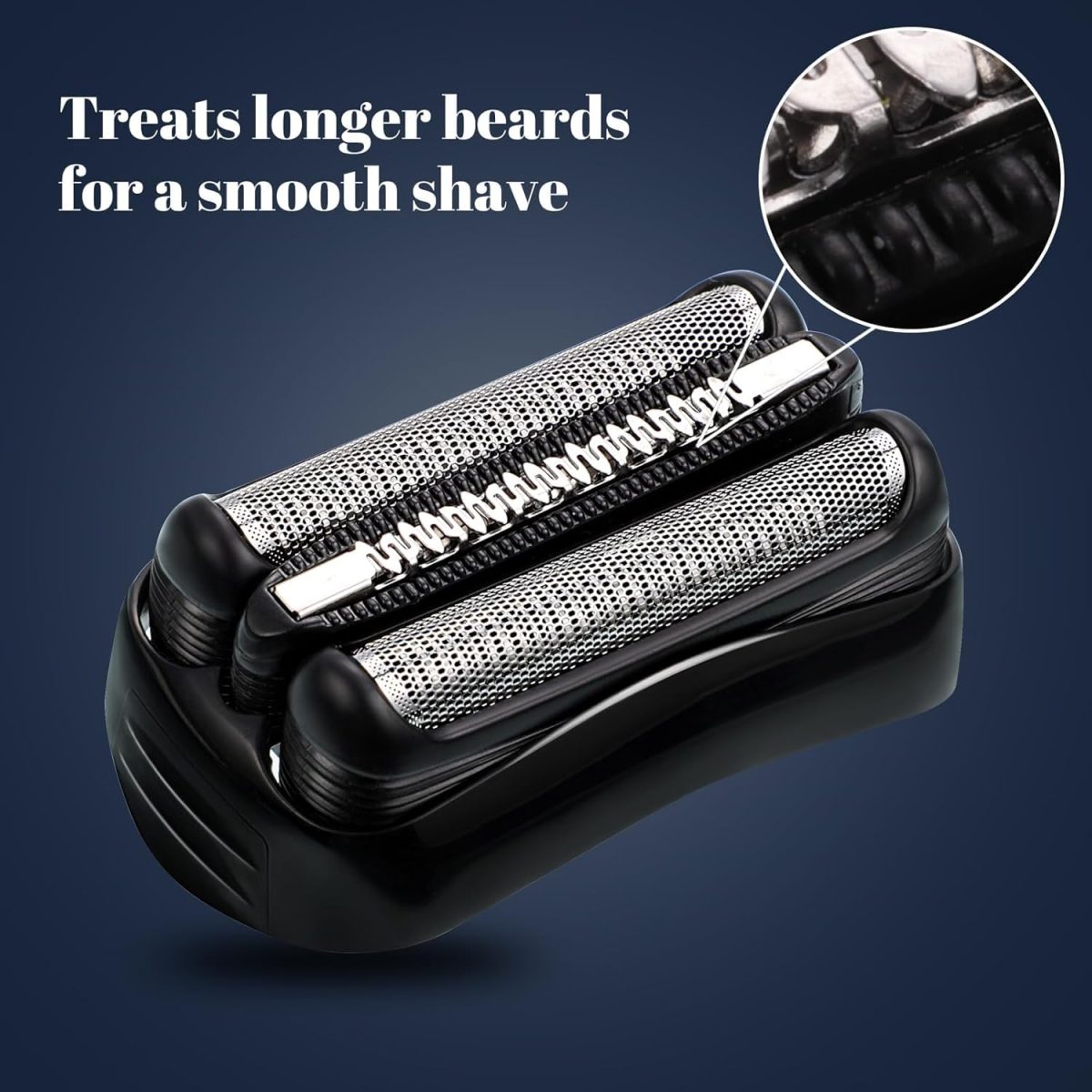 ⁦Shaver Replacement Head Compatible with All Braun Series 3 Shaver, Shaving Head for Men Electric Foil Shaver Cordless Razor Head fit 21B 3000s 3010s 3040s 3050cc 300S 310S 320S 330S 340S 360S 380S⁩ - الصورة ⁦5⁩