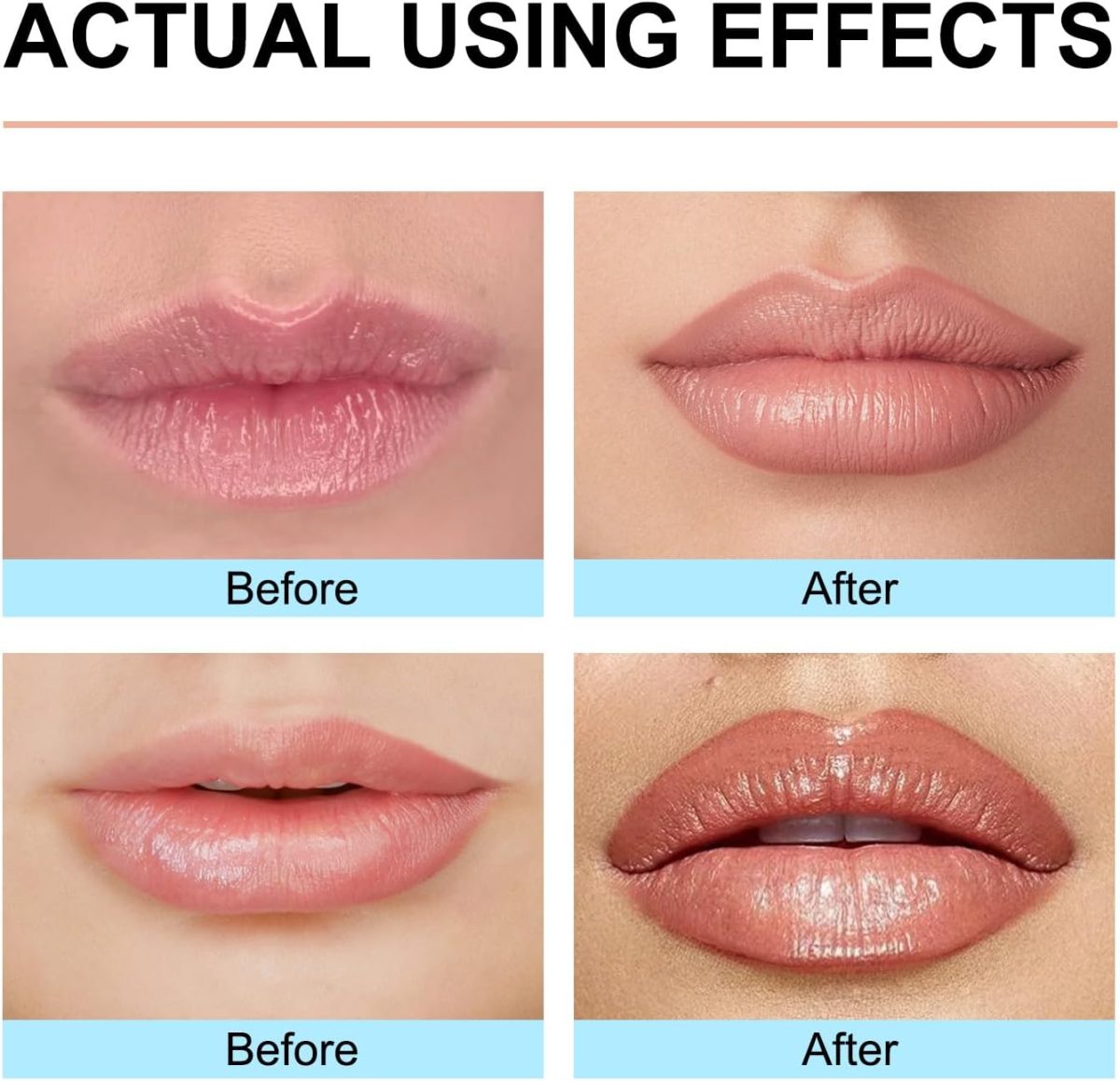 ⁦KTouler Peel Off Lip Liner, 3Pcs Matte Lip Liner,Waterproof Long Lasting Highly Pigmented Color Peel Off Lip Stain Lipsticks Makeup for Women⁩ - الصورة ⁦6⁩