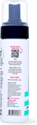 ⁦Multi-Use Mousse for Curly Hair – The Doux Mousse Def Texture Foam for Styling, Curl Definition, Volume & Shine – Curl Cream Alternative for African Hair & Natural Hair Styles⁩ - الصورة ⁦2⁩