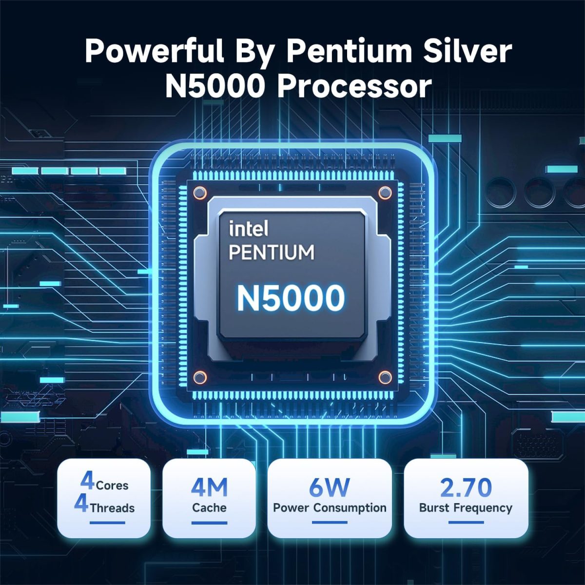 ⁦Bmax 14 inch Laptop Computer, 8GB RAM/256GB SSD, FHD IPS Display, Intel N5000 Processor, WiFi 5, BT 5.0, Long Lasting Battery, Slim Laptop⁩ - الصورة ⁦2⁩