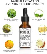 ⁦Beard Growth Serum Kit, Azonee Organic Beard Oil with Tea Tree and Jojoba, 0.5MM Derma Roller for Beard Growth, Nourishing Beard Grooming Set for Fuller and Thicker Beard⁩ - الصورة ⁦3⁩