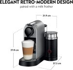 ⁦Nespresso Citiz & Milk C123 Espresso Capsule Coffee Machine, 1 L, 19 Bar Pressure, Silver⁩ - الصورة ⁦4⁩