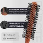 ⁦The Beardy Bro® Men's Round Beard Brush, Beard Styling, Beard Brush, Hair Dryer Brush, Hair Brush, Comb Men - With Special Nubs for Short to Medium Length Hair (M)⁩ - الصورة ⁦3⁩