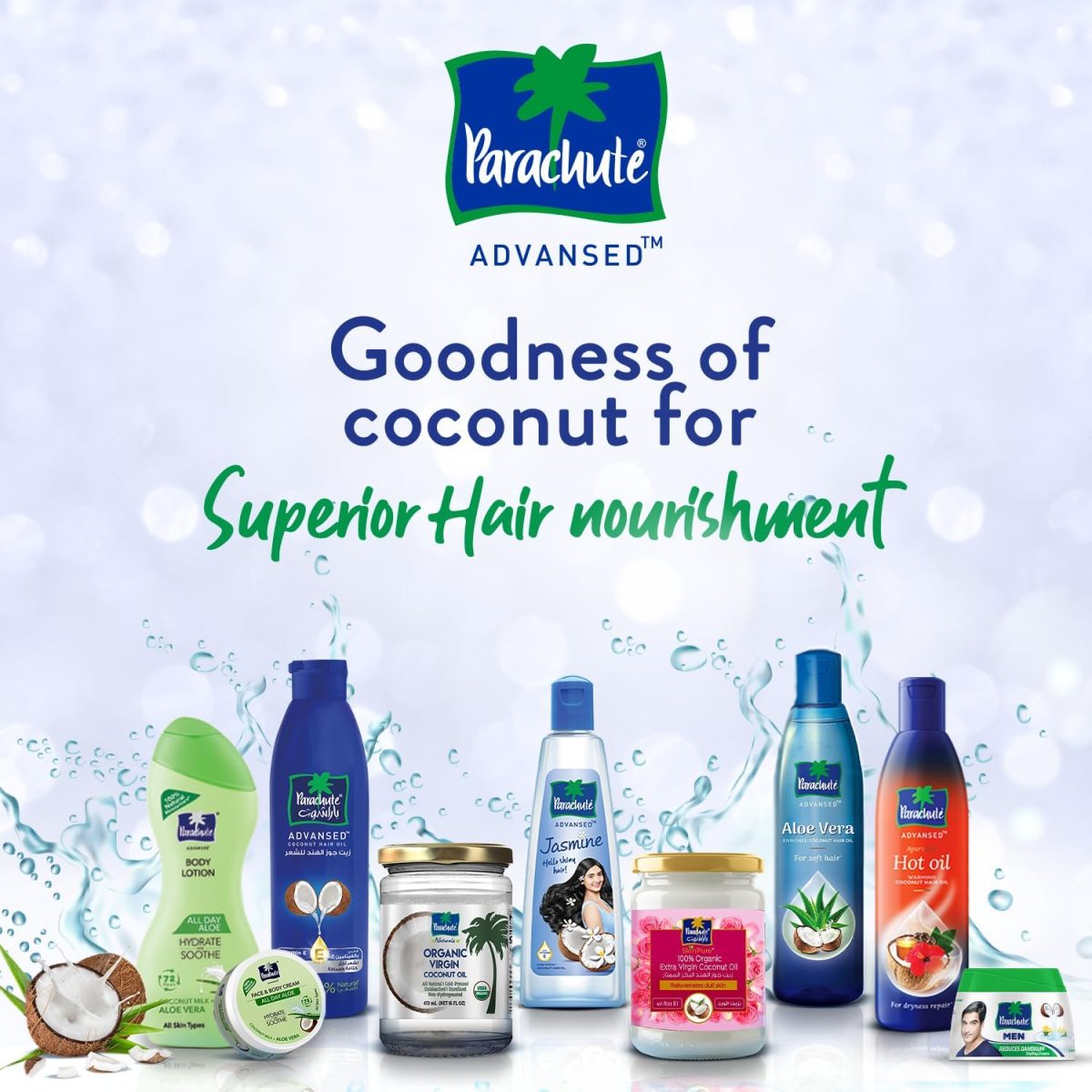⁦Parachute Coconut Oil for Hair Princess Jasmine Flora Show Pack 2 Bead⁩ - الصورة ⁦8⁩