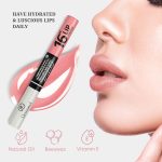 ⁦Dermacol Dc 16-Hour Long-Lasting Liquid Lipstick | Lip Plumper Balm & Colour Gloss | Beauty Cosmetics With Matte And Glitter Finish | Two-Phase Set | Non-Drying Formula | No.1 Nude Pink, 7.1 Ml⁩ - الصورة ⁦4⁩