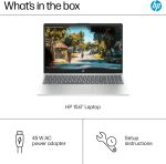 ⁦HP 15.6" HD Touch-Screen Laptop, Intel i5-1235U, 10 Cores, 8GB Memory, 512 PCIe GB SSD, Windows 11 Home in S Mode, Bluetooth, Wi-Fi, Natural Silver with TWE Accessories⁩ - الصورة ⁦7⁩