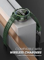 ⁦SUPCASE [Unicorn Beetle Pro Series] Case for Galaxy Watch 5 Pro 45mm (2022 Release), Rugged Protective Case with Strap Bands - Dark Green⁩ - الصورة ⁦3⁩