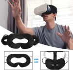 ⁦NALACAL 100-Pack Disposable VR Face Covers, Sweat Guard Masks Compatible with Meta Quest 3, Quest 2, and Apple Vision Pro - Facial Interface Pads in Black & White⁩ - الصورة ⁦6⁩