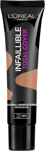 L’Oréal Paris Infaillible Total Cover Foundation, 32 Amber