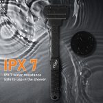 ⁦ADTC Manual Men's Back Shaver and Electric Back Scrubber Fit, Back Shaver for Men with Electric Back Scrubber for Shower-Includes 6 Safety Shave Heads and Ergonomic Handle for Exfoliating and Massage⁩ - الصورة ⁦5⁩