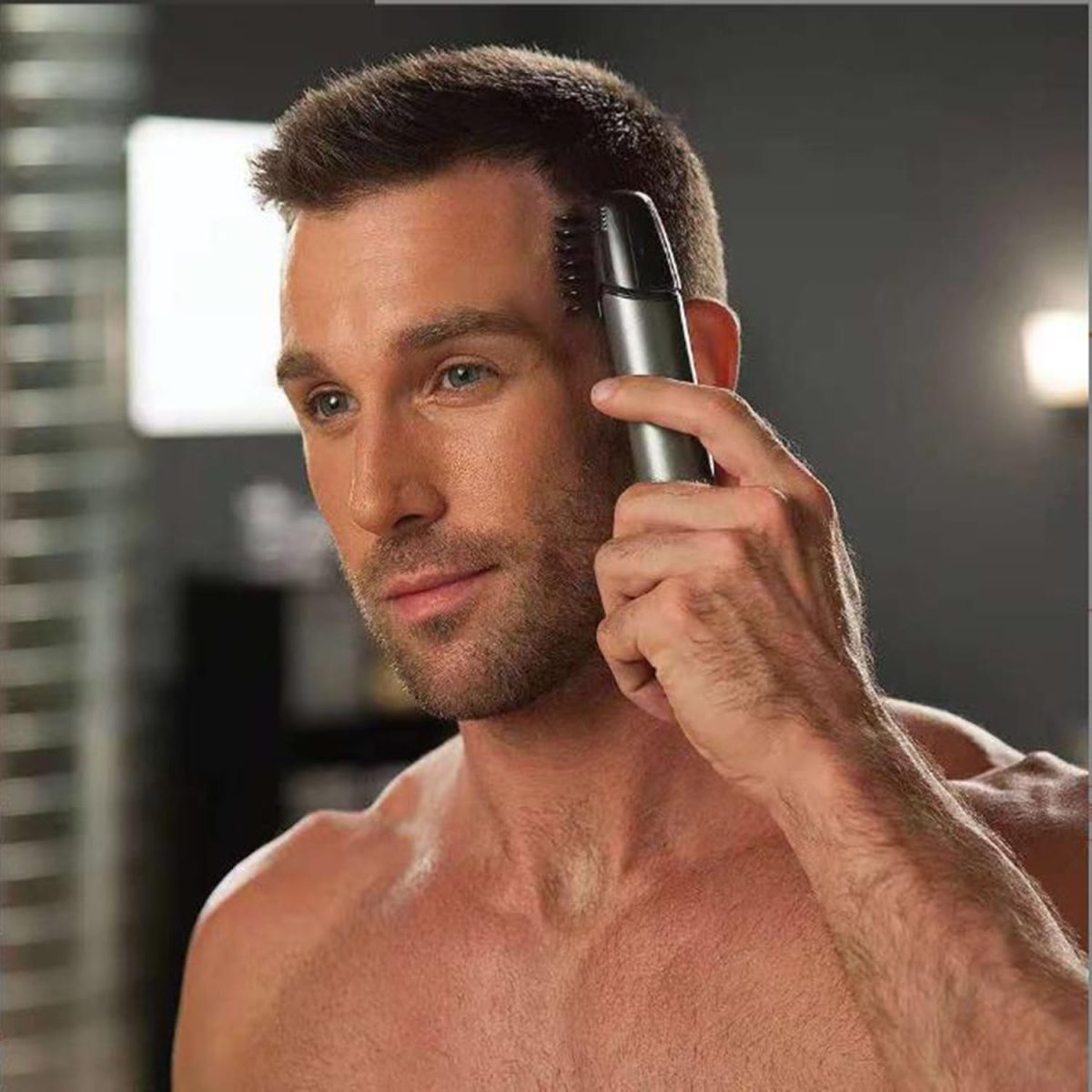 ⁦Joyzzz Men's Body Hair Trimmer, Waterproof Body Hair Trimmer for Men and Women, Body Trimmer for Back, USB Rechargeable Body Hair Trimmer for Pubic Area, Face, Legs and Beard⁩ - الصورة ⁦3⁩