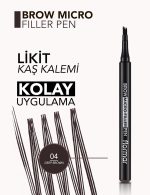 ⁦Flormar Brow Micro Filler Pen 004 Deep Brown⁩ - الصورة ⁦3⁩