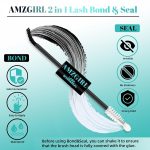 ⁦AMZGIRL LASH Bond and Seal Eyelash Clusters Glue House of Clusters Mascara Wall Glue 10 ml Long Lasting 72 Hours Black Eyelash Clusters Glue + Eyelash Seal 2 in 1 DIY Eyelash Clusters (Black)⁩ - الصورة ⁦2⁩