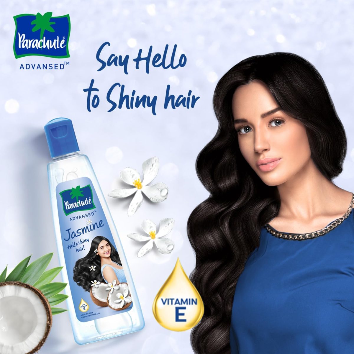 ⁦Parachute Coconut Oil for Hair Princess Jasmine Flora Show Pack 2 Bead⁩ - الصورة ⁦4⁩