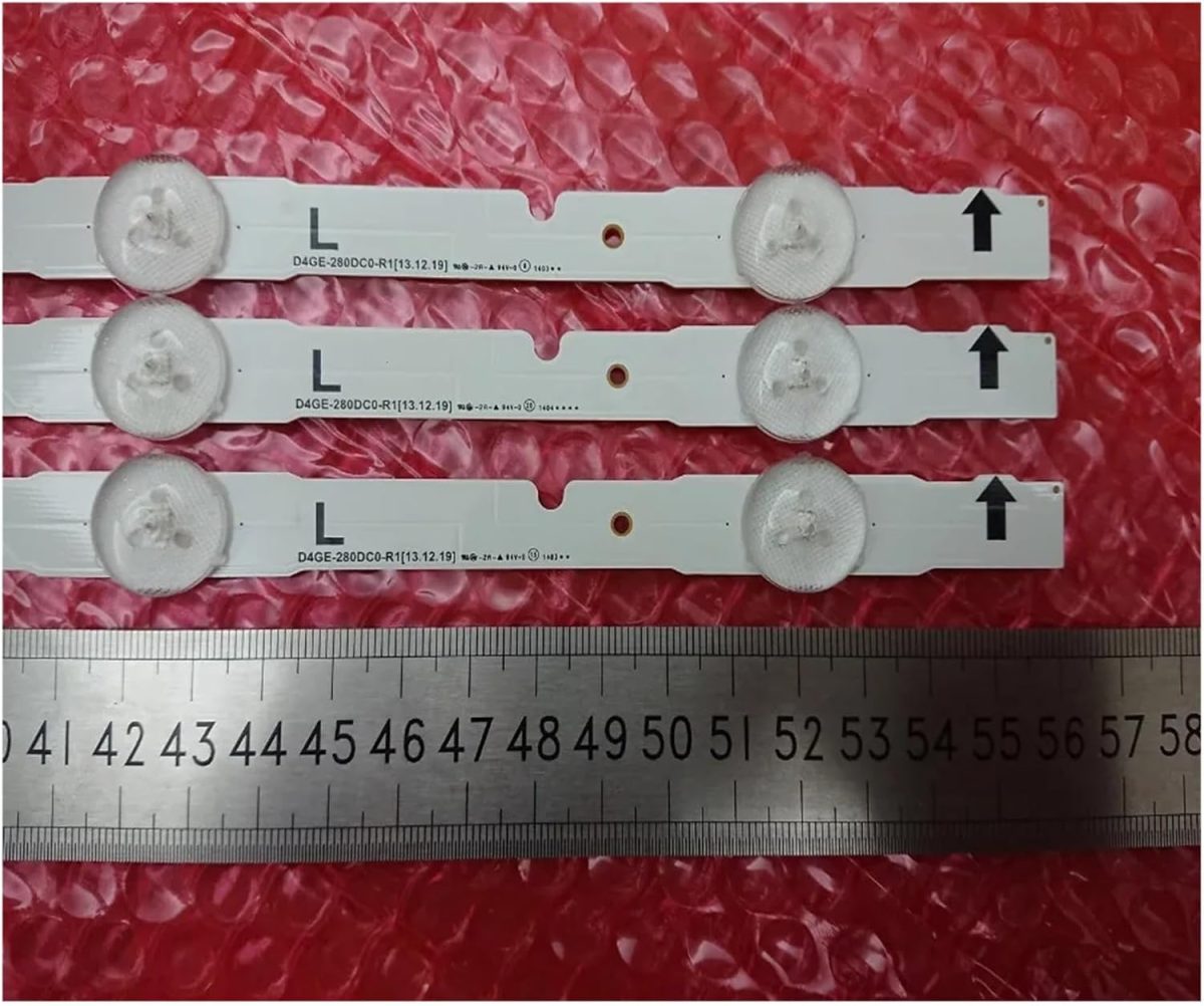 ⁦TILLOJJ New 3 PCS/set 6LED 560mm LED strip for Sam/s.ung UN28H4000AF UN28H4500AF 2014SVS28_3228 D4GE-280DC0-R1 LM41-00099N BN96-30440A⁩ - الصورة ⁦6⁩