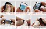 ⁦LinJie 44mm Watch Case with Aluminum Tempered Glass, Hard PC Case for Apple Watch SE/S6/S5/S4 (Black)⁩ - الصورة ⁦6⁩
