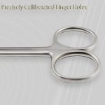 ⁦MJW Iris Scissors Fine Point 11cm 4.5" Jaw Paper Scissors Office Bandage Sharp Scissors Curved/Straight Two Shapes Available (Curved)⁩ - الصورة ⁦4⁩