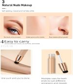 ⁦Azonee Moisturizing Liquid Foundation, Silky Long-Wear Concealer, Sheer to Full Coverage for Dewy, Natural Glow, Suitable for All Skin Types (#01)⁩ - الصورة ⁦2⁩