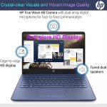 ⁦HP New 14" HD Ultral Light Thin Laptop, Quad-Core Intel Celeron Processor, 16GB RAM, 564GB (64GB eMMC+ 500GB Ext), Wi-Fi, Upto 11 Hours, Windows 11 S + 1 Year Office 365+HubxcelAccessory, Royal Blue⁩ - الصورة ⁦8⁩