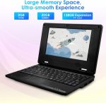 ⁦ZHAOHUIXIN 7" Portable Small Laptop, Android 12 Quad Core with 2GB RAM 32GB ROM Mini Laptop Notebook for Kids,Ideal Gift for Children 's Learning and Entertainment (Black)⁩ - الصورة ⁦4⁩