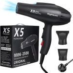Rightsure Hair Dryer, Professional Blow Dryer, 2500W Blue Light Negative Ionic Fast Drying Hairdryer with 2 Speeds 3 Heat Settings, Cool Button, 2 Nozzle for Women Men Home Salon