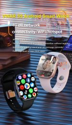 ⁦Original CD99 2025 4G Cellular & WiFi with 190° Rotatable Camera 2:26 inch AMOLED Display Android watch with storage & Play store GPS Face ID •2RAM 32ROM• extra protector & Straps Free⁩ - الصورة ⁦4⁩