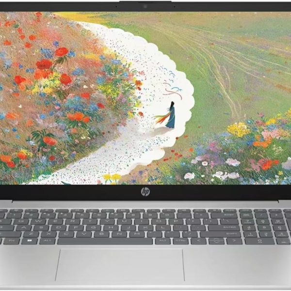 HP 15.6" HD Touch-Screen Laptop, Intel i5-1235U, 10 Cores, 8GB Memory, 512 PCIe GB SSD, Windows 11 Home in S Mode, Bluetooth, Wi-Fi, Natural Silver with TWE Accessories