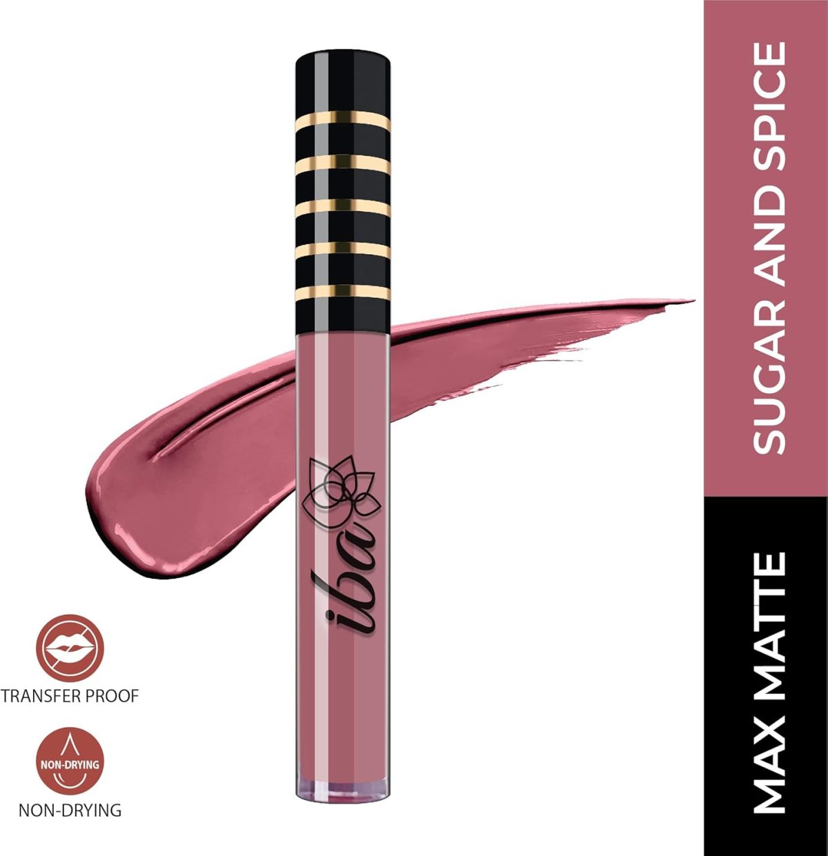 ⁦Iba Maxx Matte Liquid Lipstick – Sugar N Spice, 2.6 ml l Transfer Proof l Highly Pigmented l Non Drying | Vegan & Cruelty Free⁩ - الصورة ⁦9⁩