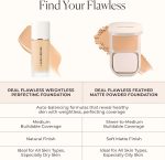 ⁦Laura Mercier Women's Real Flawless Foundation, 2N1 Cashew, Tan, 1 oz / 30 mL⁩ - الصورة ⁦8⁩
