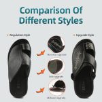 ⁦D.D.Star Slippers For Men, Big Size Comfortable And Memory Foam Sole Arabic Mens Thong Sandals Size 40 To 47.⁩ - الصورة ⁦4⁩