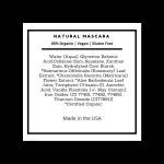 ⁦Mom's Secret 100% Natural Mascara Black, Organic, Vegan, Paraben & Gluten Free, Strengthens & Volumes, Stays on all day, Made in the USA, 0.25 ounce⁩ - الصورة ⁦3⁩