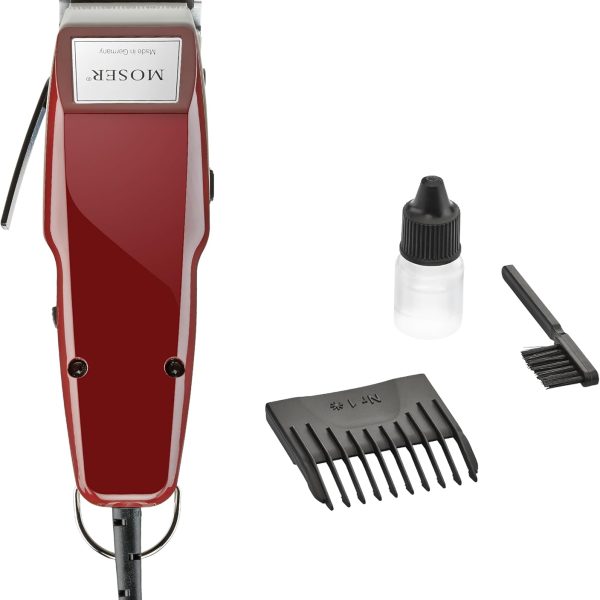 Moser 1400-0150, Professional Corded Hair Clipper, Burgandy (Pack of 1)