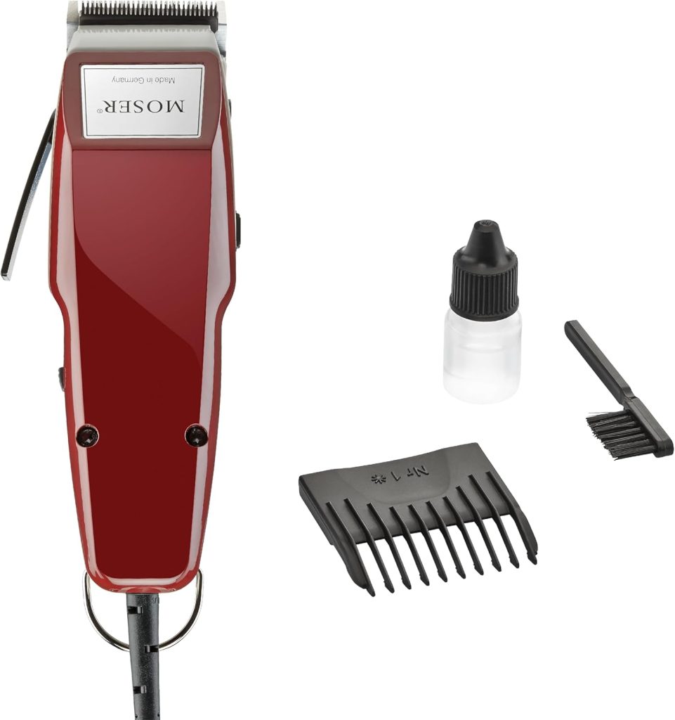 Moser 1400-0150, Professional Corded Hair Clipper, Burgandy (Pack of 1)