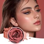⁦Rose Blush Flower Blush 3D Rose Petal Long-Lasting Lightweight Buildable Rouge Blusher For Cheek Women Girls Parties Gathering Events⁩ - الصورة ⁦7⁩