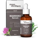 Man Matters BeardGro Oil-In-Serum 30ml | 4% Anagain, 2% Aminexil & 1% Rosemary | Stronger, Fuller & Thicker Beard Growth | Solves Uneven & Patchy Beard | Lightweight and Fast Absorption