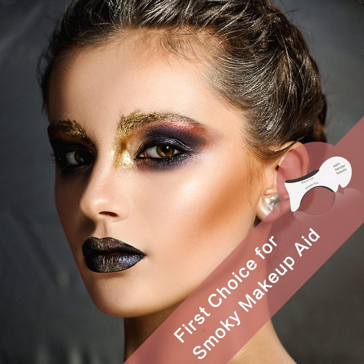 ⁦KASTWAVE 20 Pcs Eyeliner Stencil Reusable Smudgeproof Cat Eye Smoky Eye Eyeliner Template Stencil, Beauty Accessories Tools⁩ - الصورة ⁦5⁩