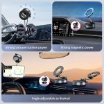 ⁦Magnetic Car Phone Holder for Dashboard – Universal 360° Rotation Mobile Phone Mount with Extra Strong Magnet – Hands-Free Secure Grip Stable and Compact Car Phone Stand Compatible with All Smartphone⁩ - الصورة ⁦4⁩