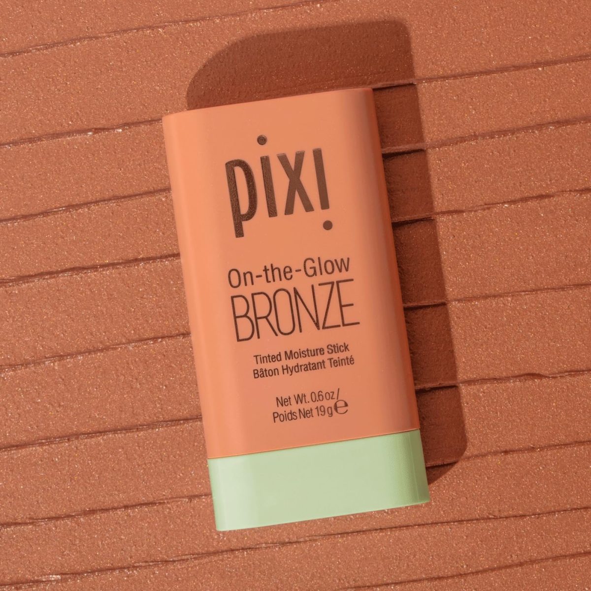 ⁦Pixi On-The-Glow Bronze - Richglow, Hydrating Tinted Moisture Bronzer Stick With Ginseng, Aloe Vera & Fruit Extracts, For Cheeks & Lips, 19G 0.6Oz, Paraben-Free⁩ - الصورة ⁦4⁩