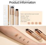 ⁦Azonee Moisturizing Liquid Foundation, Silky Long-Wear Concealer, Sheer to Full Coverage for Dewy, Natural Glow, Suitable for All Skin Types (#01)⁩ - الصورة ⁦7⁩