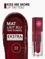 ⁦Flormar Kiss Me More Lip Tattoo 013 Sangria⁩ - الصورة ⁦3⁩