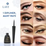 ⁦LAFZ INTENSE DIPLINER WATERPROOF & SMUDGE-PROOF | Halal Certified | Vegan | Cruelty- free) - (Black)⁩ - الصورة ⁦4⁩